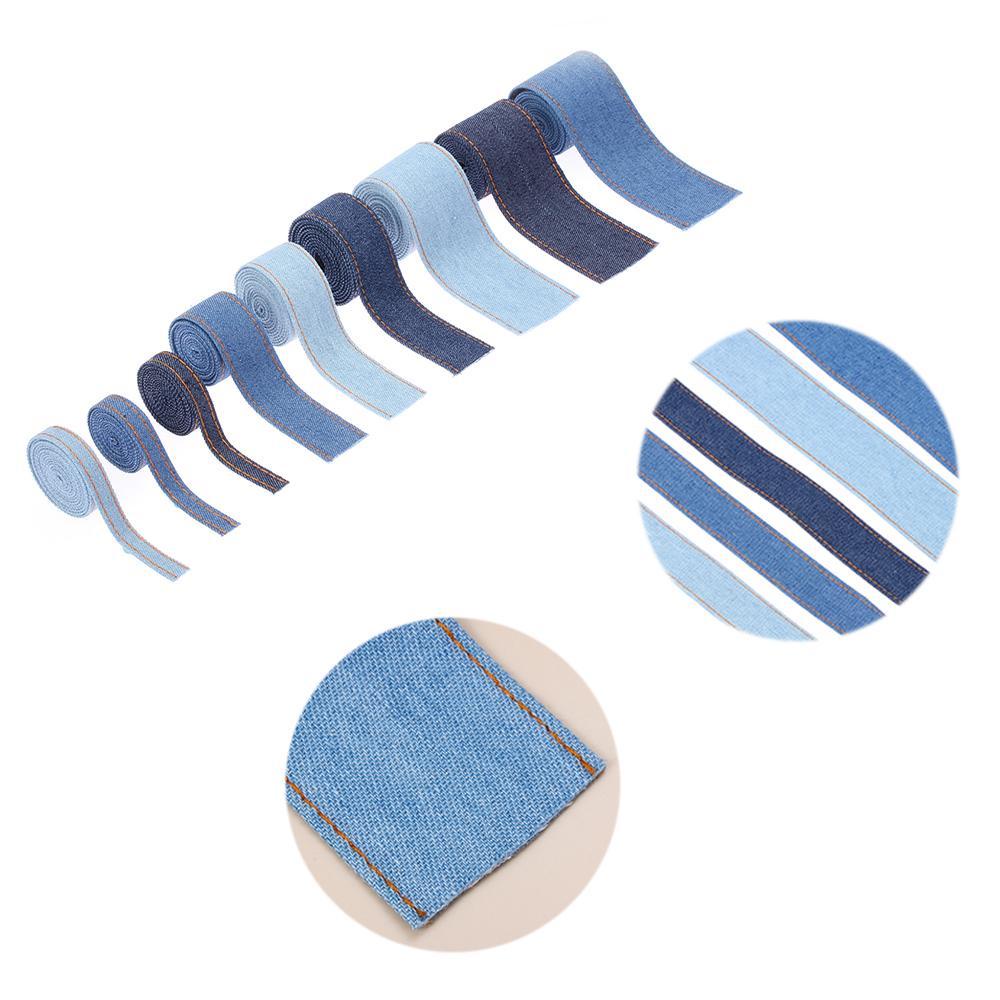 Dây Ruy Băng Denim Dùng Trang Trí Tóc DIY