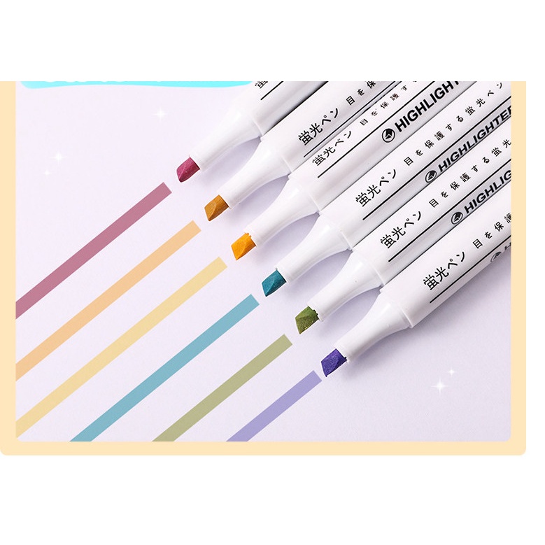 Bút highlight, bút dạ quang ♥️HOT TREND♥️ gam màu pastel dễ thương sử dụng lâu bền màu đa dạng