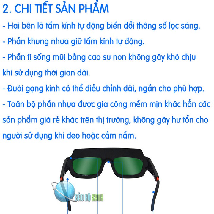 Kính Hàn Điện Tử TX012 meca rời + 1 hộp đựng chống va đập + 1 dây đeo