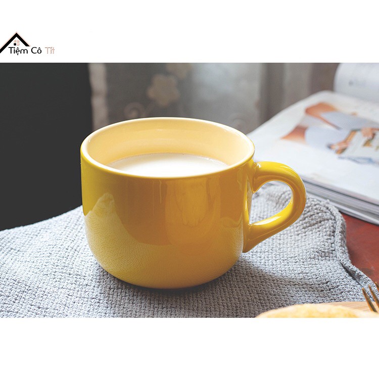 Cốc sứ ly sứ siêu to khổng lồ dung tích 680ml nhiều màu uống nước uống cafe Tiệm Cô tít