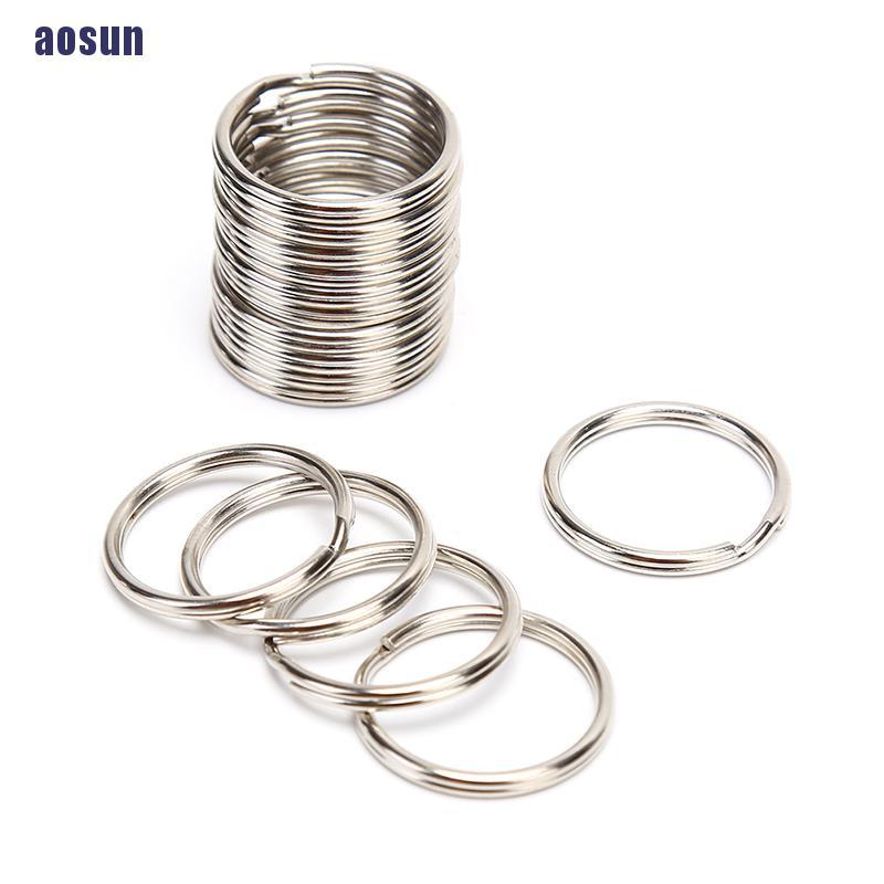Set 100 vòng kim loại dùng để treo chìa khóa tiện lợi