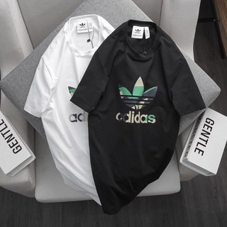 Áo t-shirt cotton logo ba lá phối_ hàng đẹp