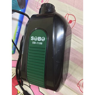 Máy sủi bọt oxi cho bể cá cảnh Sobo SB 1106 2 vòi + 2m dây + 2 cục sủi