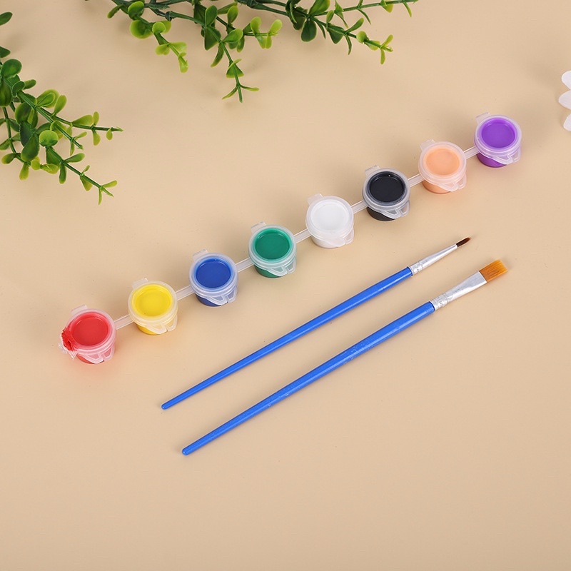 Vỉ 6 màu nước kèm theo cọ