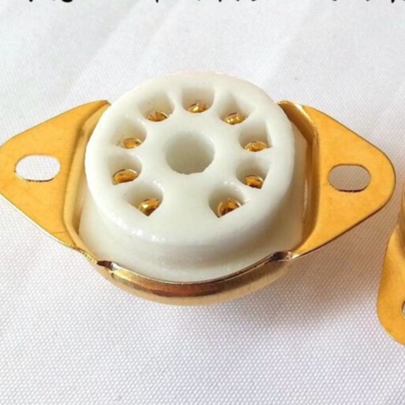 Đế đèn 9 chân bắt từ dưới lên dùng cho 12AX7 12AU7 6DJ8