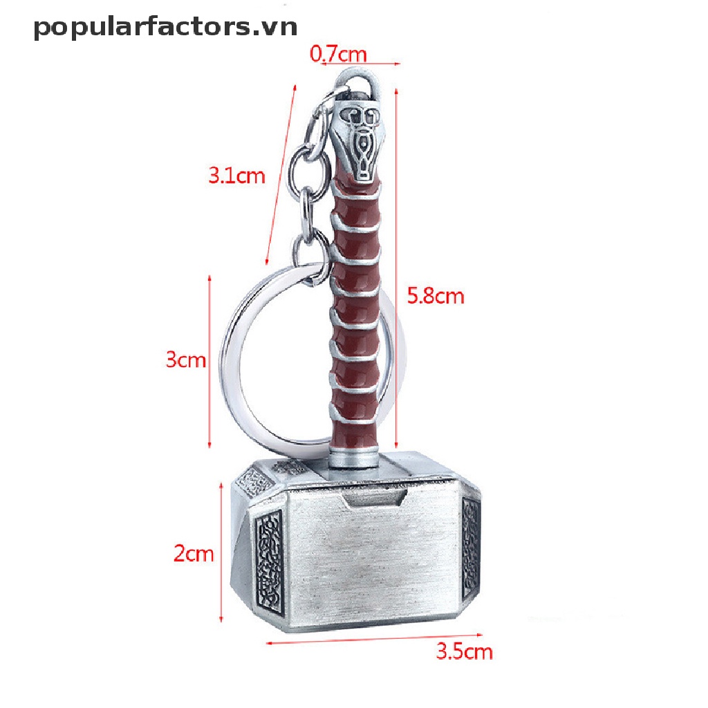Móc Khóa Hình Búa Thor Năm 2021 Bằng Kim Loại Độc Đáo