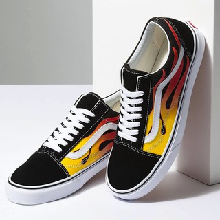 [F⚡️ASH SALE] Giày Sneaker vans lửa nam nữ thấp cổ