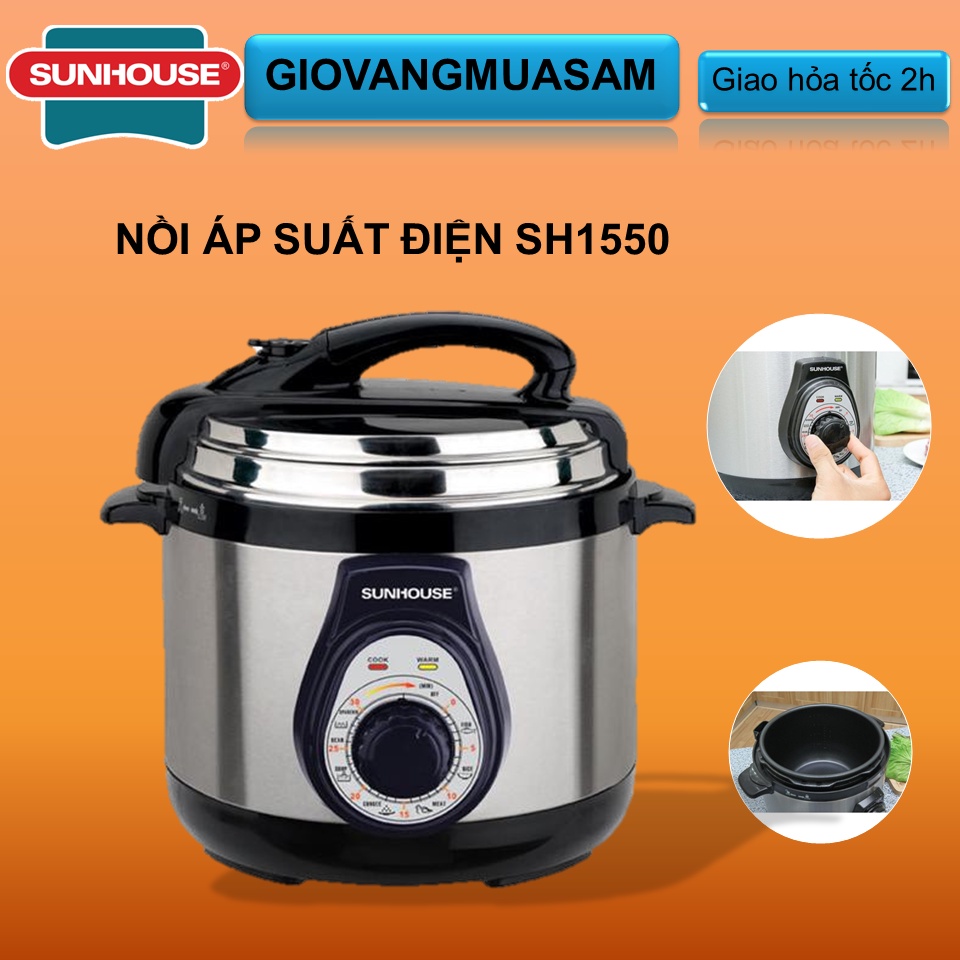 Nồi Áp Suất Điện Sunhouse SH 1550