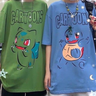 Áo thun nữ tay lỡ pokemon oversize m, l 45kg - 70kg DTL