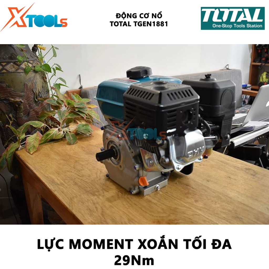 Động cơ nổ xăng TOTAL TGEN1881 | Động cơ nổ, Loại động cơ: 4 thì, OHV. Đầu ra tối đa: 13HP - [CHÍNH HÃNG] [XTOOLS]