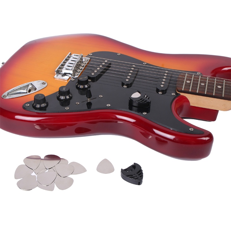 Set 20 Miếng Gảy Đàn Guitar Điện Bằng Kim Loại Hình Trái Tim
