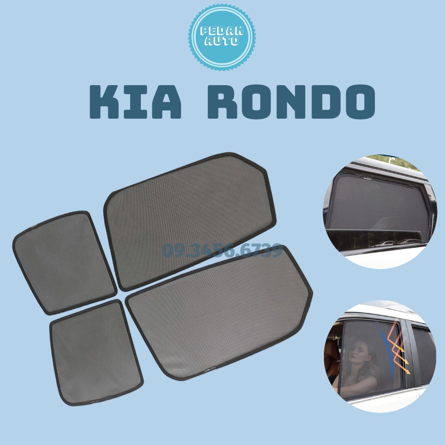 Rèm Che Nắng Nam Châm Xe Kia RONDO, Rèm Che Nắng Ô tô Loại 1 Dày Dặn Nam Châm Hút Mạnh, Chuẩn Form Xe