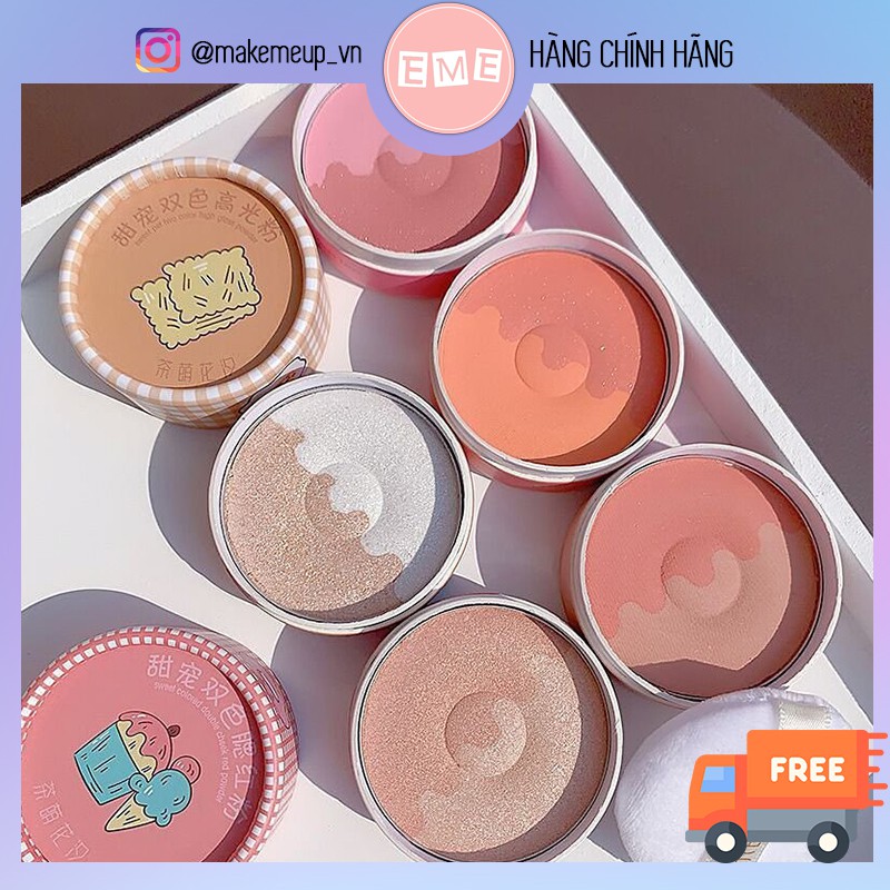 Phấn má hồng Donut siêu dễ thương, lên màu nhẹ nhàng cực đẹp