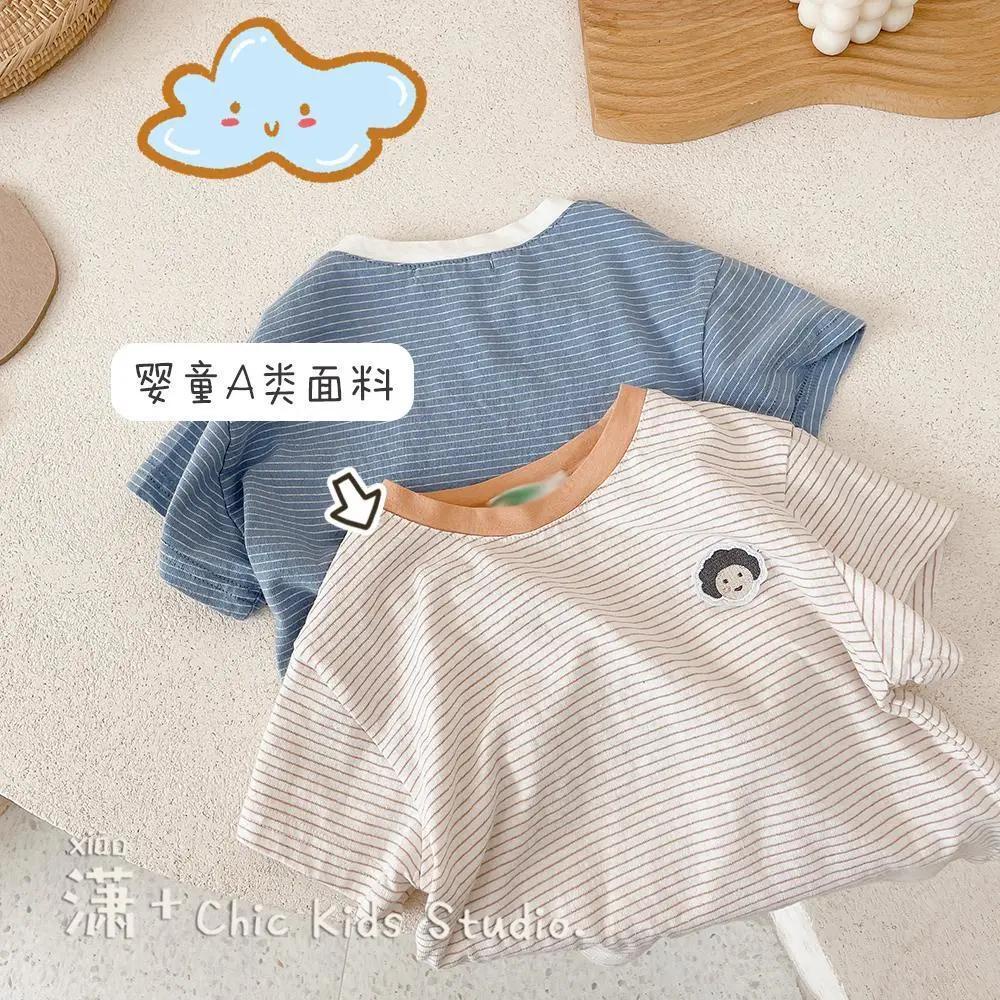 Áo Thun Tay Ngắn Chất Liệu Cotton Thời Trang Mùa Hè Mới Cho Bé Trai 2023