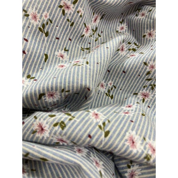 Vải linen hoa