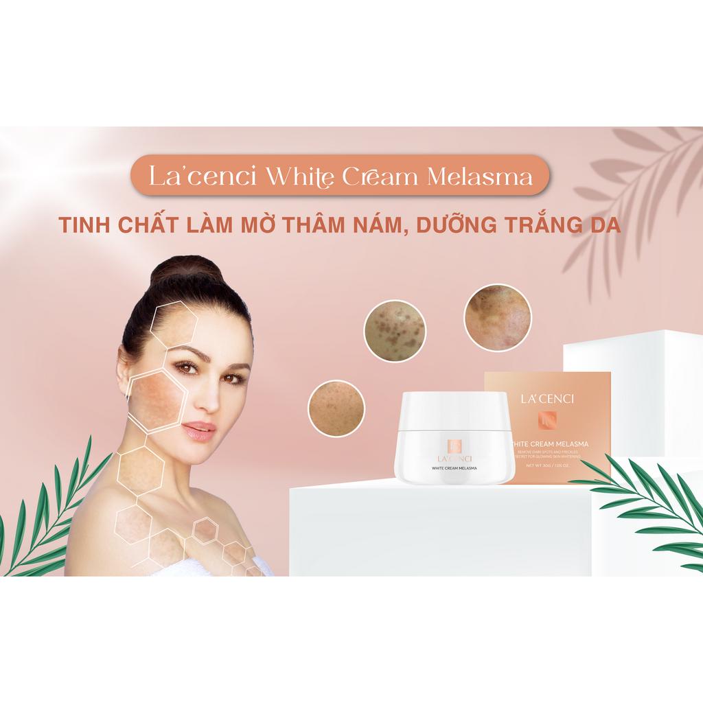 Bộ 3 Sản Phẩm LA'CENCI Trắng Da Mờ Nám Trẻ Hóa Làn Da