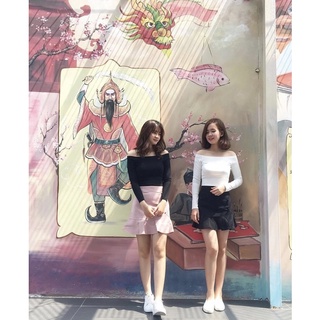 (có bán sỉ,ảnh thật,hoả tốc) 🍊ÁO_CROPTOP_BẸT_VAI_TAY_DÀI🥑