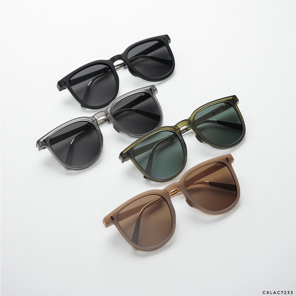 [FULL BOX] Kính mát thời trang style Hàn Quốc sang chảnh, Gọng nhựa, tròng kính chống tia UV 7233