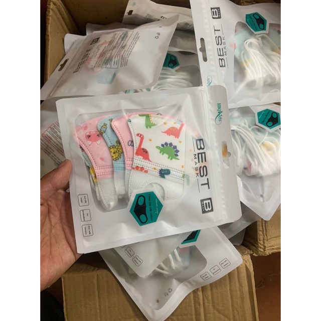 Set 5 khẩu trang 3D Shinmom cho bé từ 0 đến 5tuổi