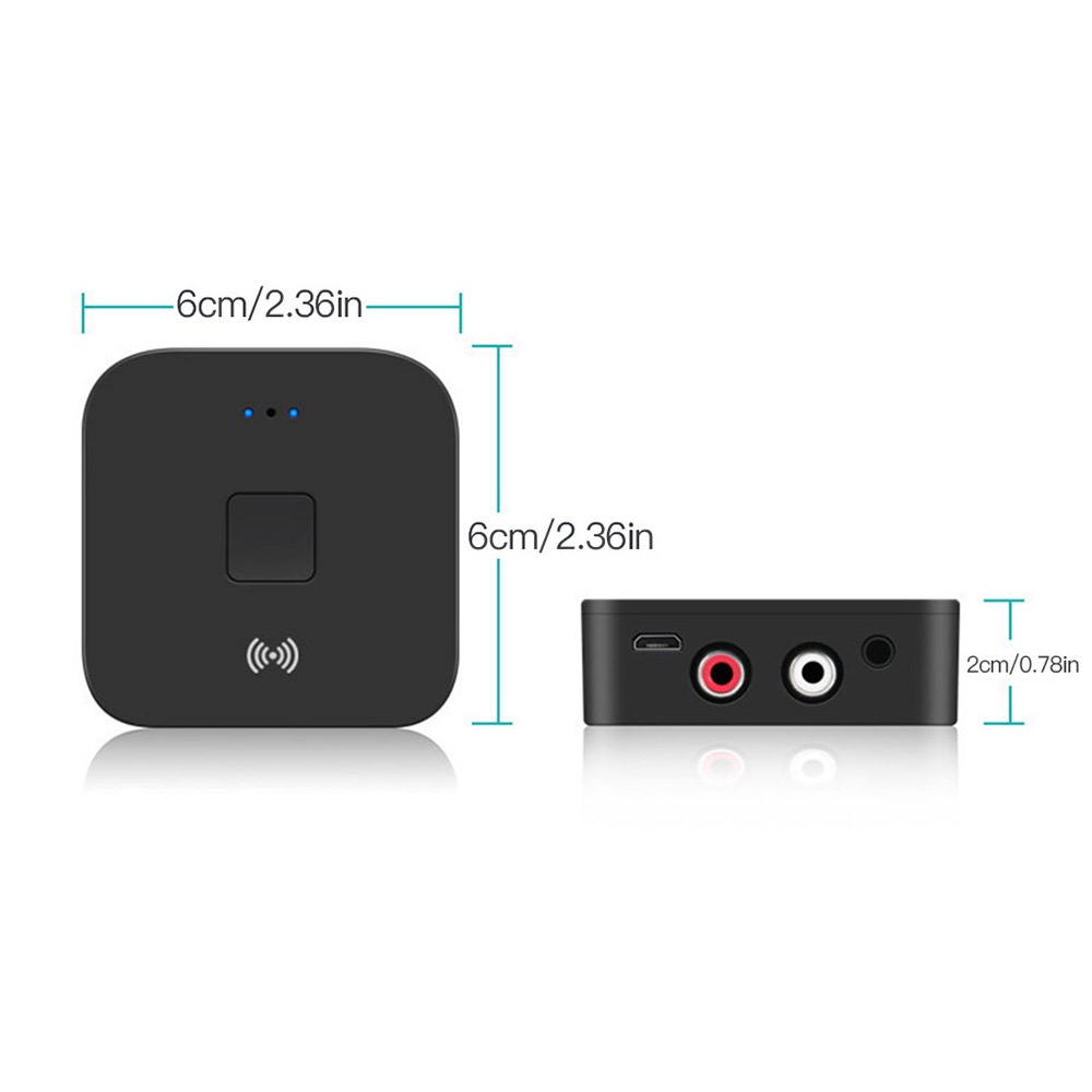 Bộ Chuyển Đổi Âm Thanh Bluetooth Không Dây Malcolm 3.5mm Aux + 2rca / Nhiều Màu Cho Xe Hơi / Tv / Máy Tính