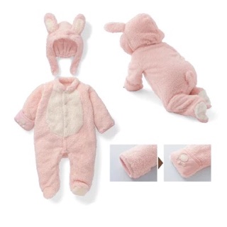 Bộ Body thú kèm mũ cho bé