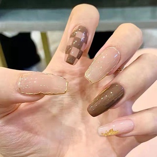 Móng tay giả thiết kế TyTy Nailbox hộp 10 móng kèm keo dũa