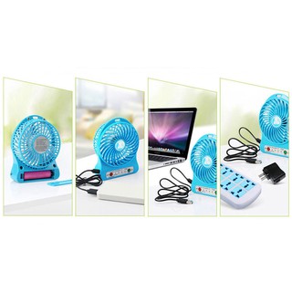 Quạt tích điện mini 3 tốc độ tiện lợi