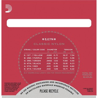 Dây Đàn Guitar Classic D'Addario EJ27N
