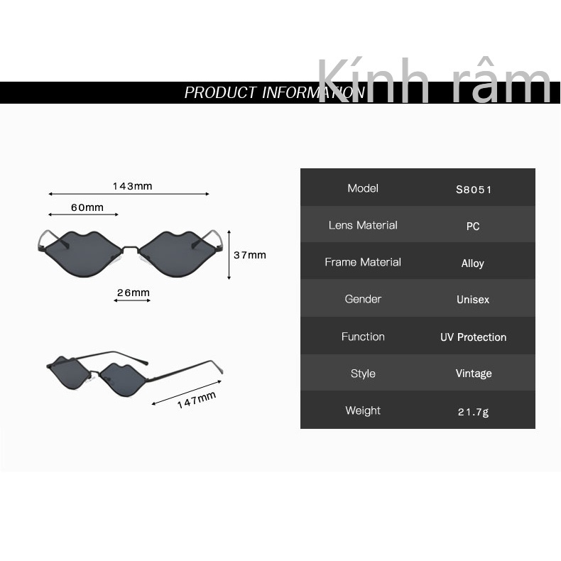Kính mát thời trang Hàn cho nữ
