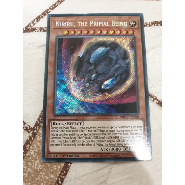 Thẻ bài Yugi-Oh UK - Nibiru, the Primal Being - BROL-EN080 - Secret Rare 1st Edition
