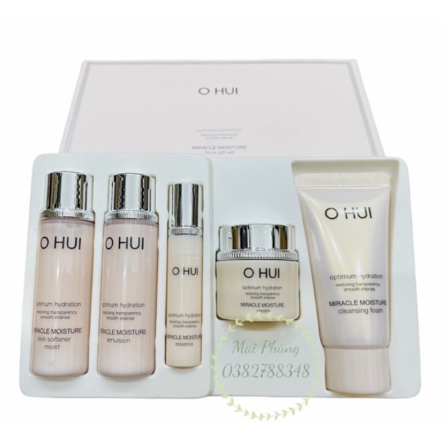 Bộ dưỡng da trắng hồng Ohui mini 5 sản phẩm mới