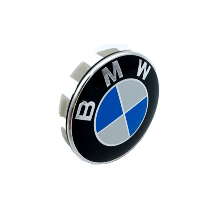 Logo chụp mâm, ốp lazang bánh xe ô tô BMW đường kính 68mm và 55mm Nhựa ABS