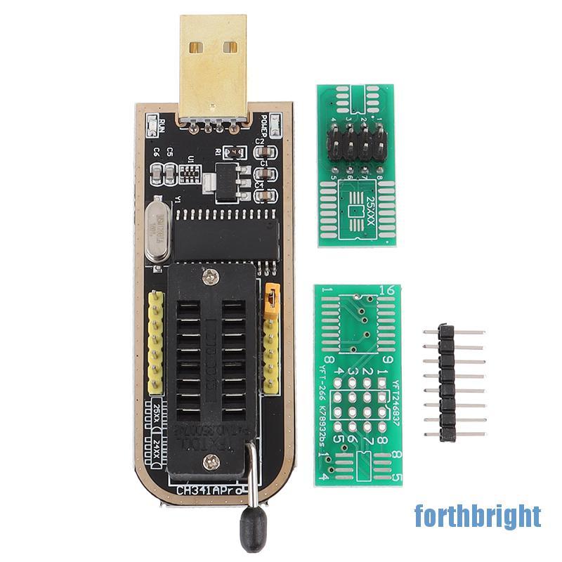 Linh Kiện Điện Tử Ch341A 24 25 Series Eeprom Flash Bios Usb Program Flash Bios + Soic8