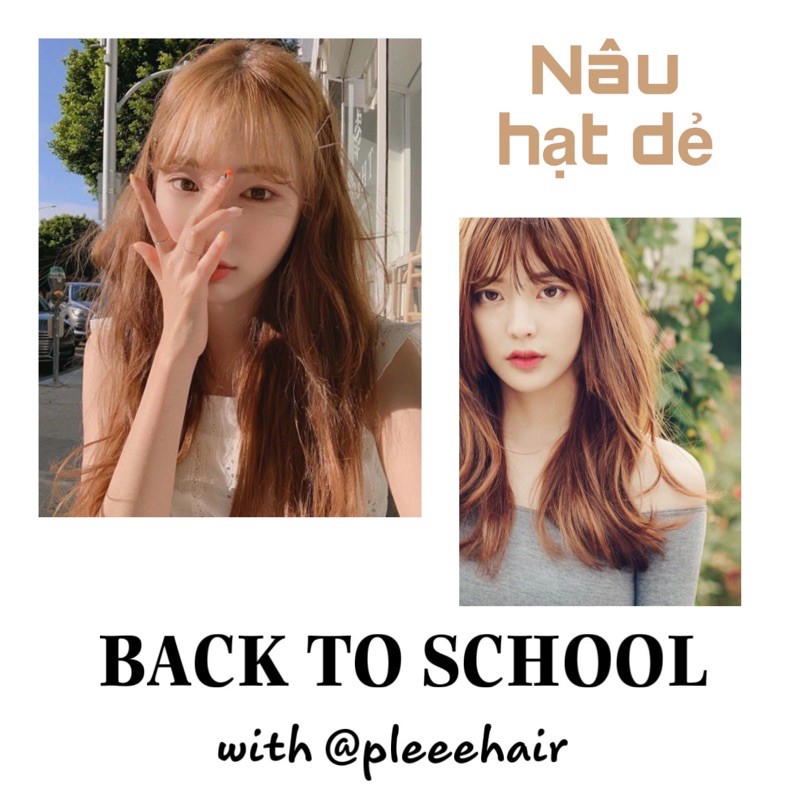 [KHÔNG TẨY] Thuốc nhuộm tóc màu NÂU HẠT DẺ +tặng oxy trợ dưỡng và găng tay