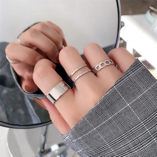 Set 3 nhẫn phong cách Hàn Quốc giản dị cho cặp đôi