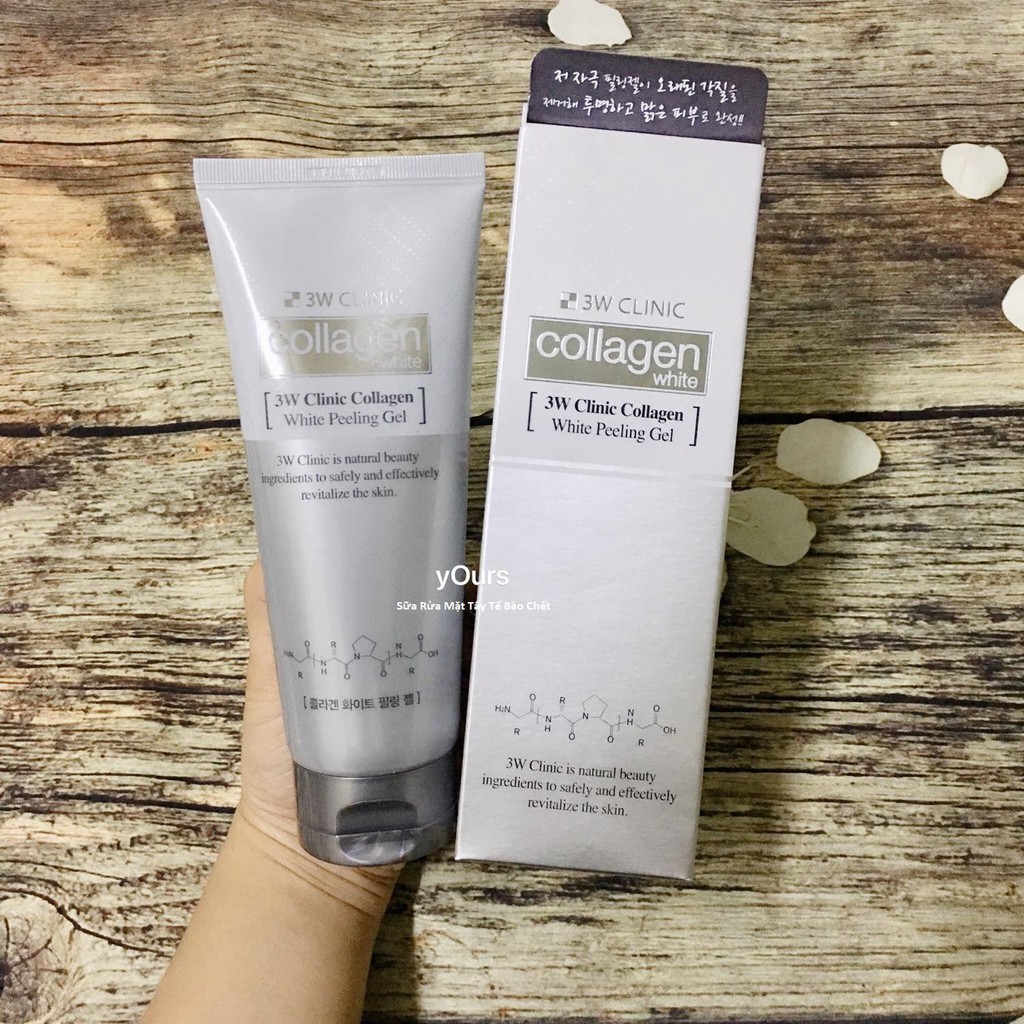 Tẩy da chết - Tẩy tế bào da chết chiết xuất từ Collagen 3W Clinic Hàn Quốc 180ml | BigBuy360 - bigbuy360.vn