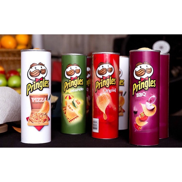 Snack Khoai Tây Pringles Vị Phô Mai, Tự Nhiên, Truyền Thống, Kem Chua Hành