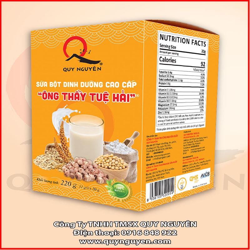 Sữa bột dinh dưỡng  ông Thầy Tuệ Hải cao cấp – hộp 11x20Gr - NMOL