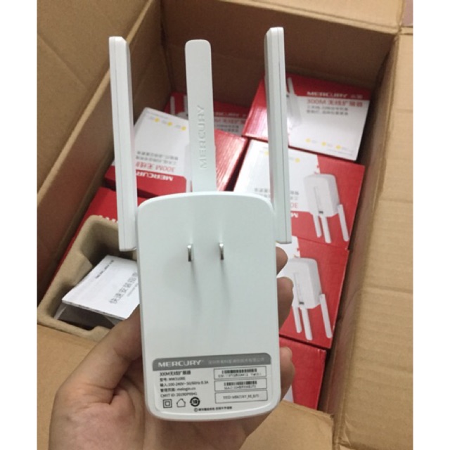 Kích tăng sóng wifi cực khỏe Mecury 3 râu 300M