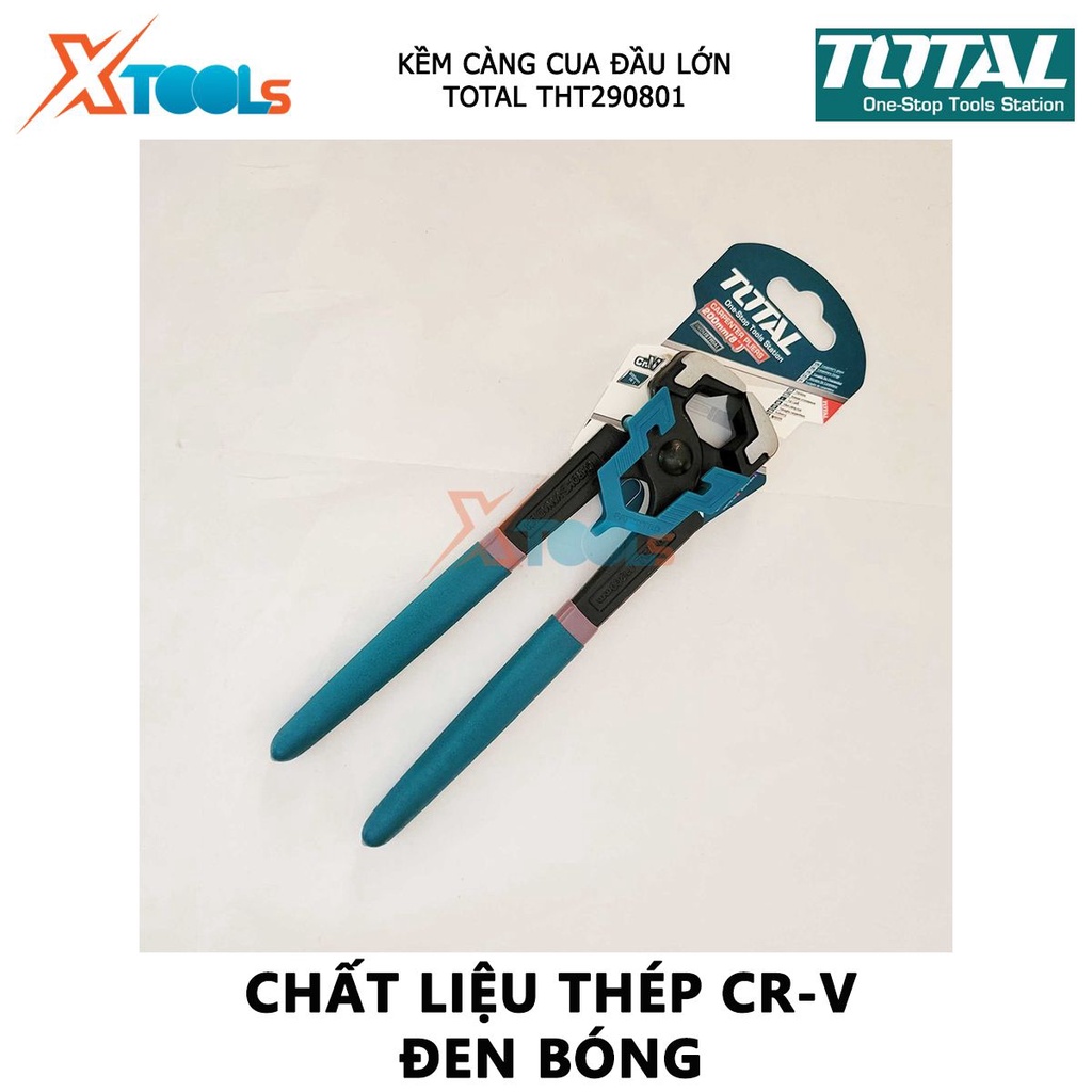 Kìm tuốt dây điện TOTAL | kìm cắt dây điện kích thước 8.5&quot;/215mm - 10&quot;/254mm bấm,cắt dây điện [CHÍNH HÃNG] [XTOOLs]
