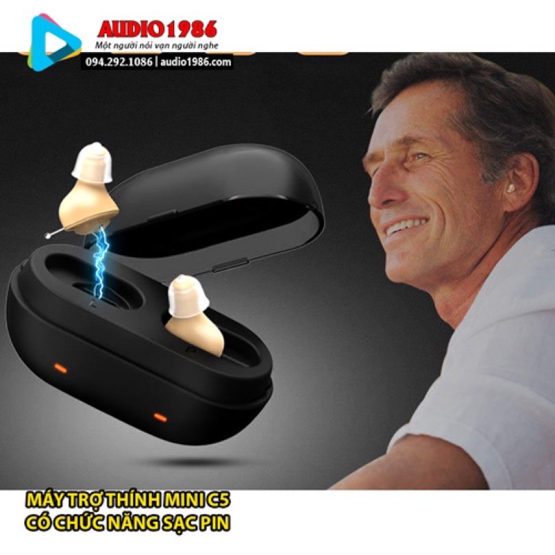 Máy trợ thính Mini C5 Tai Nghe Bộ Máy Trong Tai Vô Hình