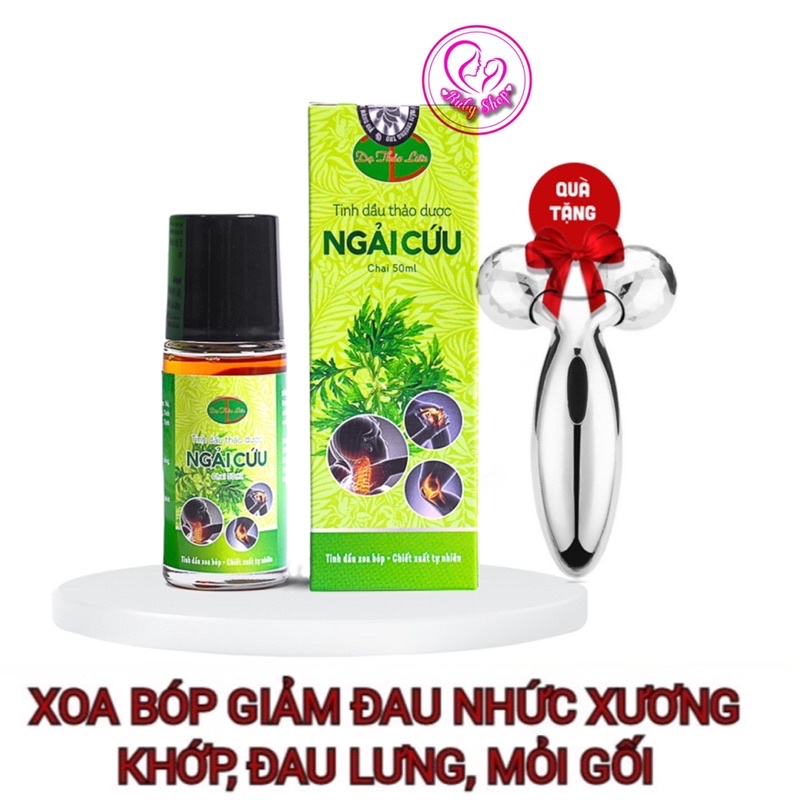 Tinh dầu ngải cứu Dạ Thảo Liên- Xoa bóp xương khớp + tặng con lăn