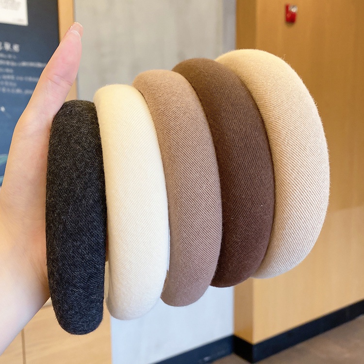 Băng Đô Cài Tóc Bản Rộng Màu Sắc Tươi Sáng Phong Cách Hàn Quốc Thời Trang