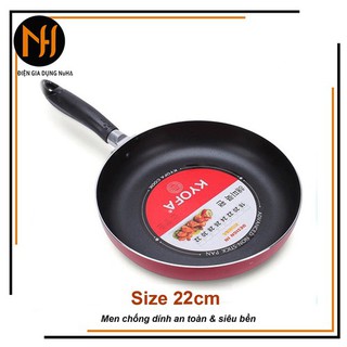 CHẢO 1 QUAI 22CM - CHẢO CHỐNG DÍNH 1 QUAI KYOFA Cao Cấp
