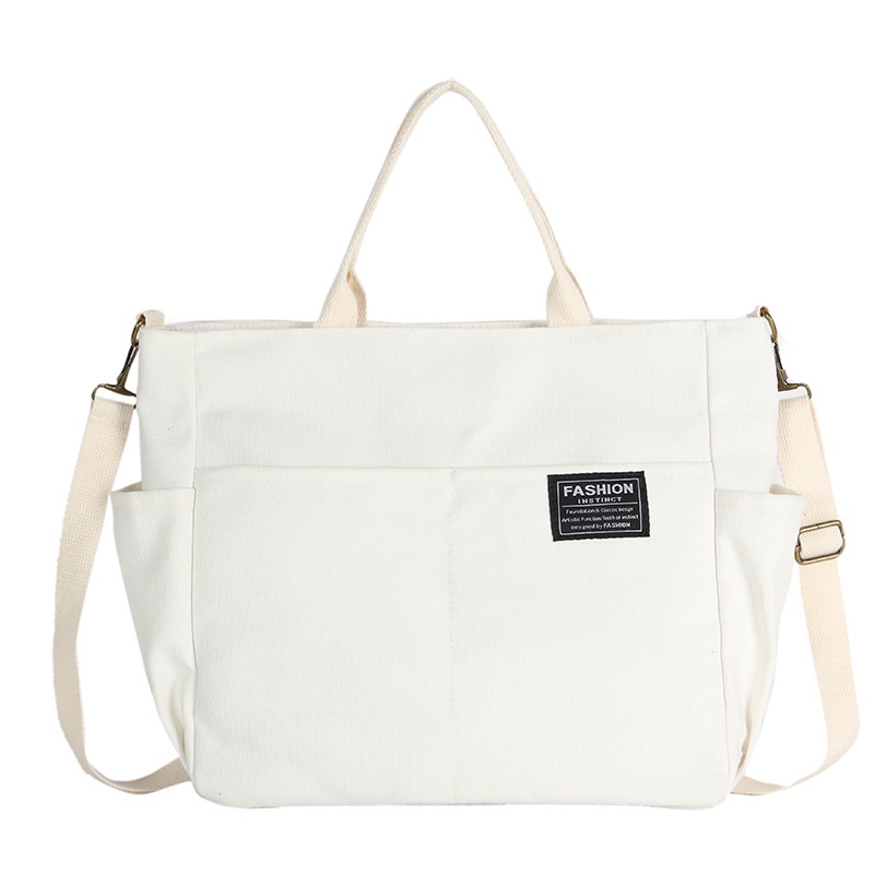 Túi Xách Canvas Nhiều Ngăn Sức Chứa Lớn Mẫu Mới 2022 Dành Cho Nữ