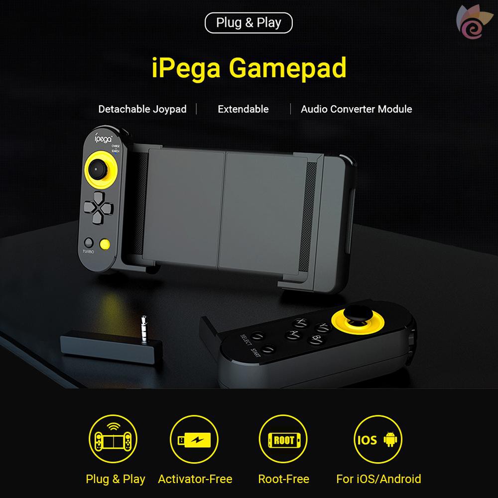 IPEGA ANDROID Bộ Tay Cầm Chơi Game Không Dây Pg-9167 380mah Bt4.0 Hỗ Trợ Ios 13.4)