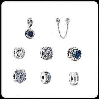 Mặt phụ kiện vòng cổ / vòng tay hình hoa cúc màu xanh dương