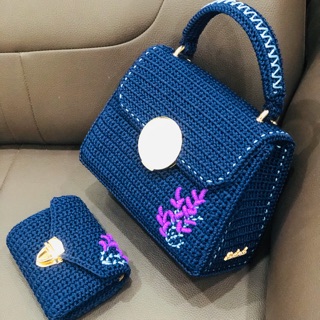 Set phụ kiện làm túi - ví thêu hoa