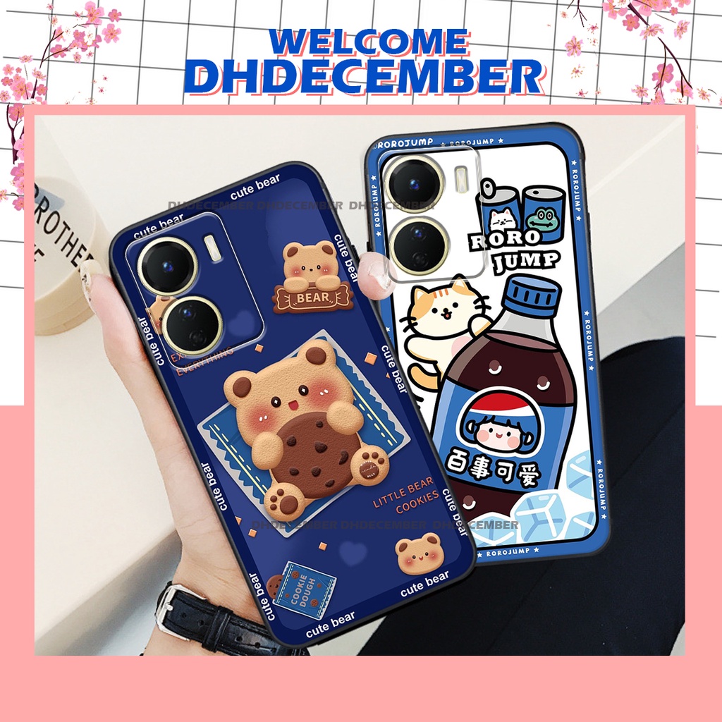 Ốp lưng Vivo Y16 2022 - BẢO VỆ CAMERA in hình 3D GẤU cute be@r, soda, happy day cực hot ,thời thượng