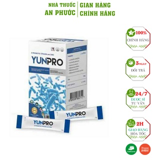 Men Vi Sinh Yunpro ⚡ CAM KẾT CHẤT LƯỢNG ⚡Hỗ trợ trường hợp rối loạn tiêu hóa, Giúp  trẻ ăn ngon miệng Hộp 20 gói